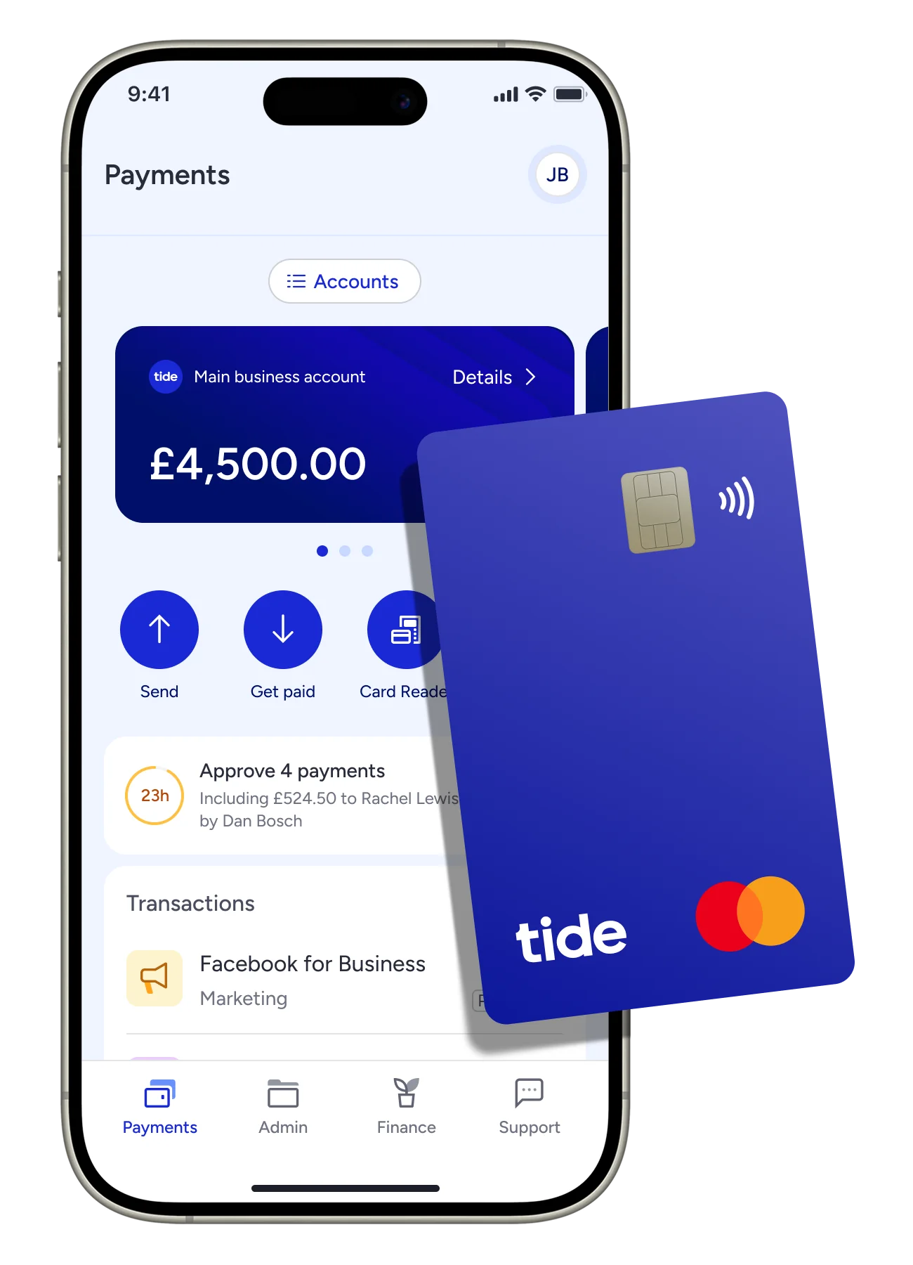 Tide App mit Business Mastercard für Gründer